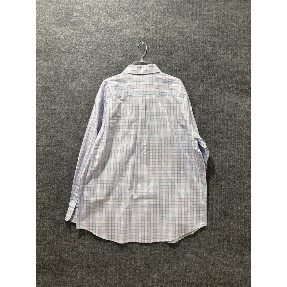 BNWT Peter Millar Men's Button Up Casual Blue & Pink Shirt Men's Size 2XL Rare - Picture 8 of 8